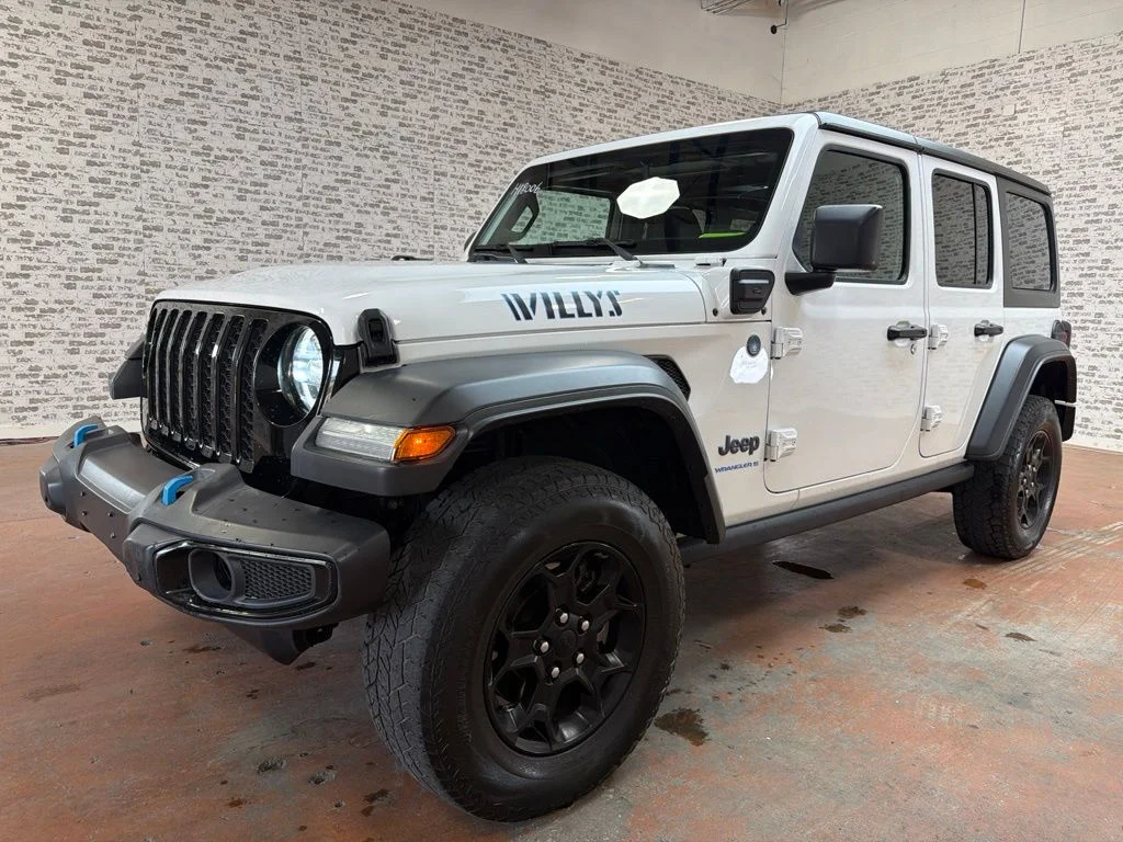 Used 2023 Bright White Clearcoat Jeep Willys 4xe image 3