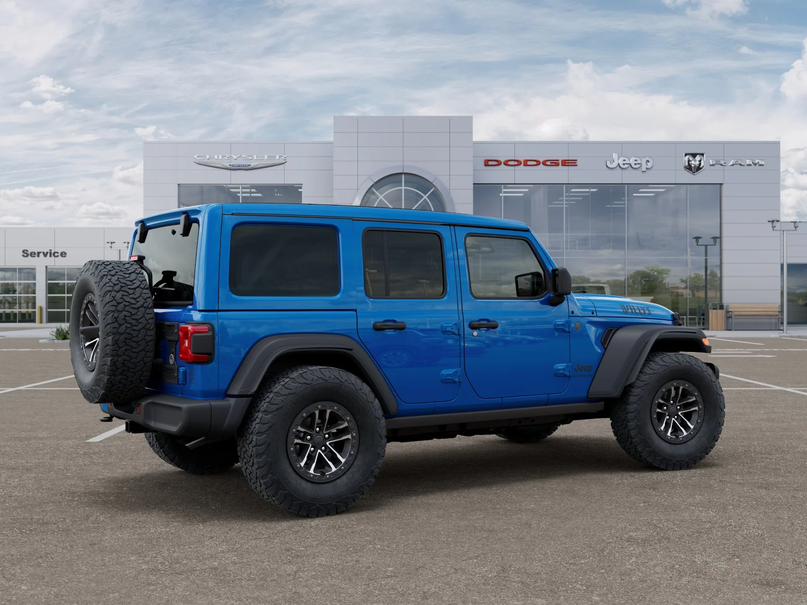 New 2026 Hydro Blue Pearl-Coat Exterior Paint Jeep Willys image 30