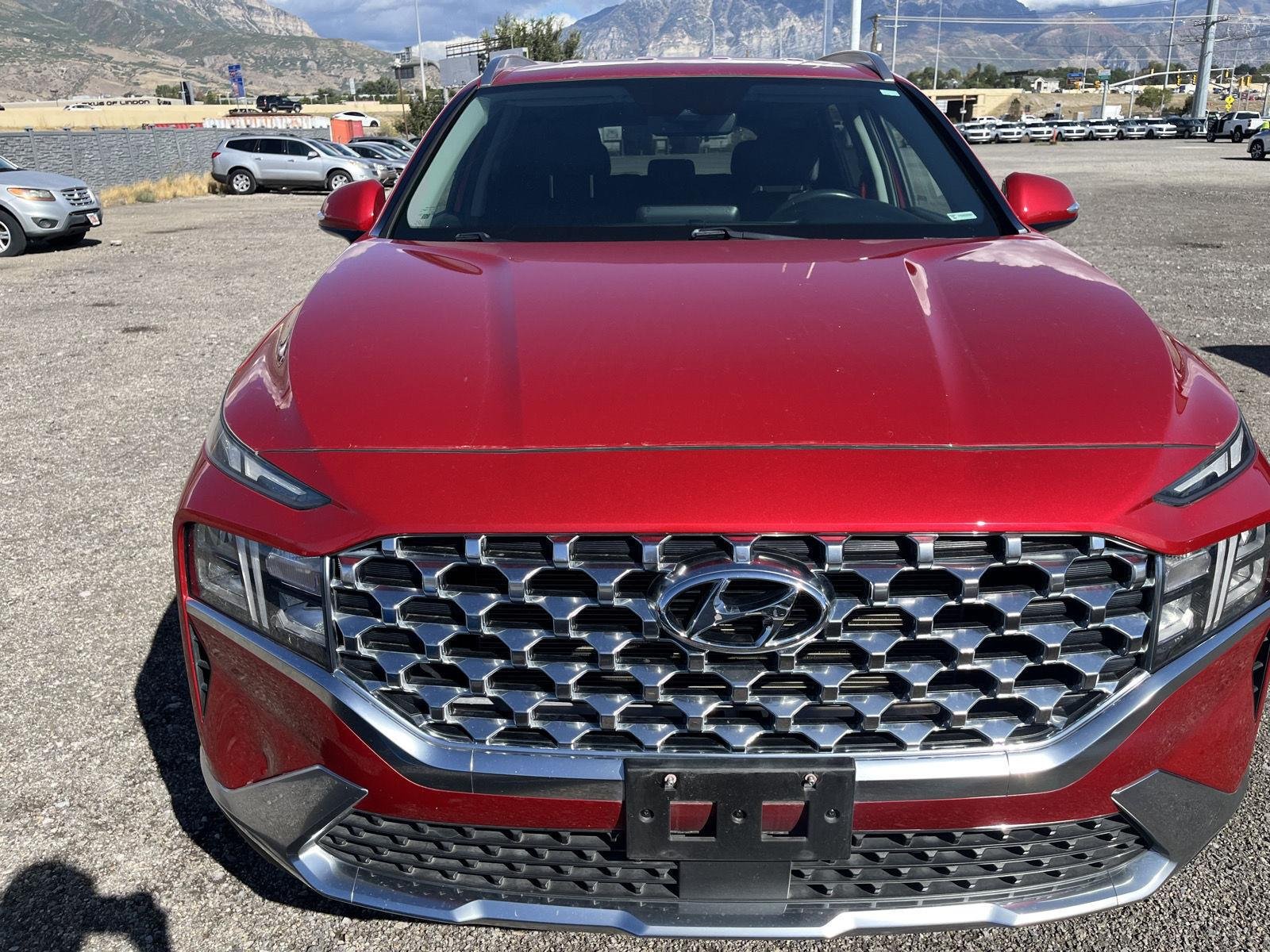 Certified Used 2021 Calypso Red Hyundai SEL image 2