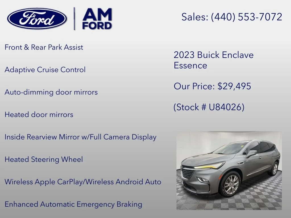 Certified Used 2023 Moonstone Gray Metallic Buick Essence image 24