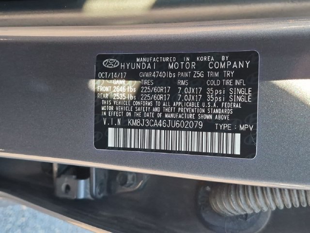 Used 2018 Gray Hyundai SEL Plus image 33