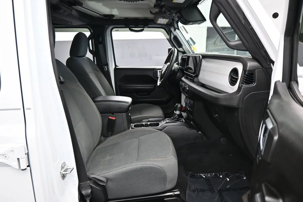 Used 2024 Bright White Clearcoat Jeep Sport S 4xe image 36