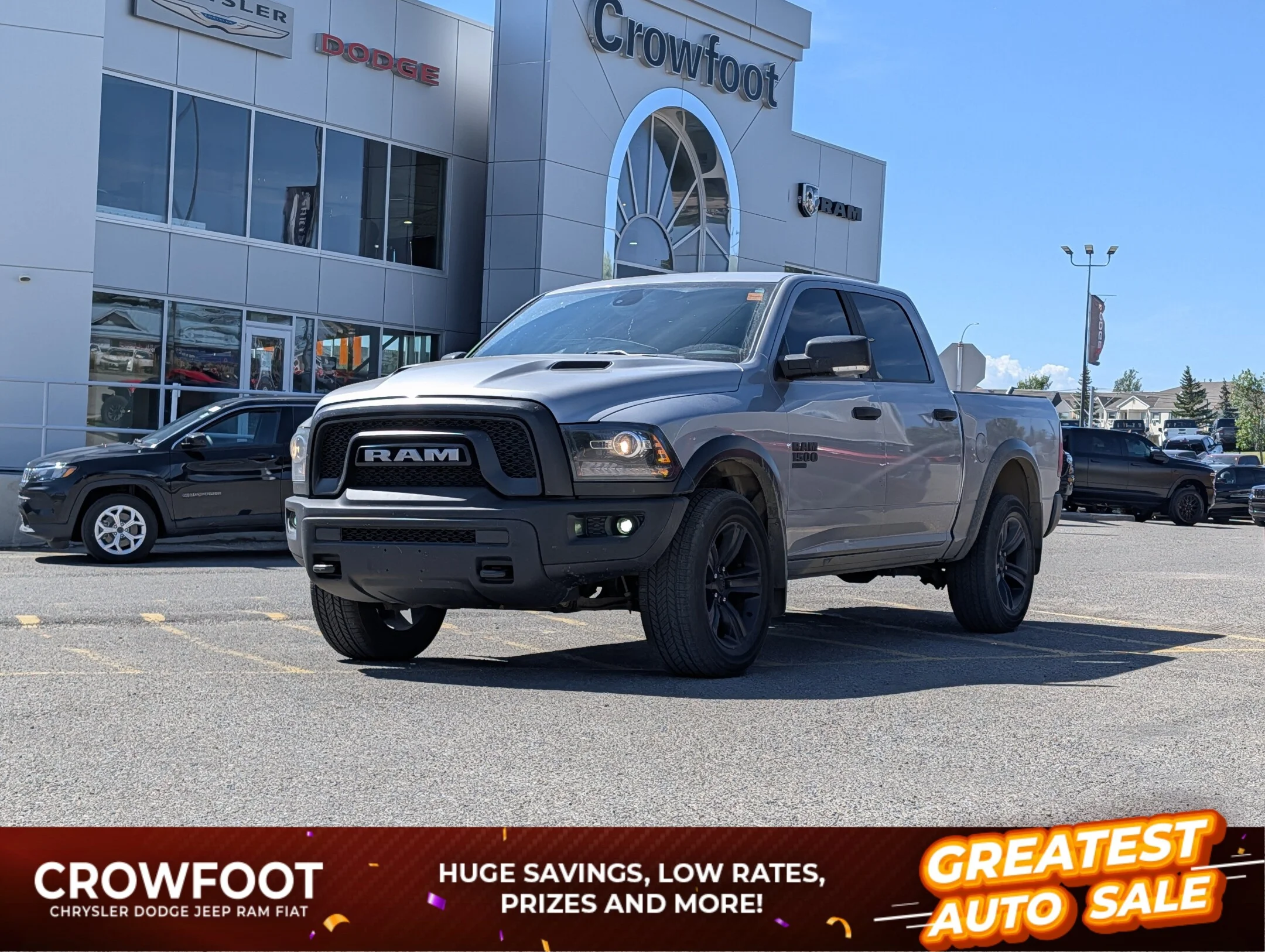 Certified Used 2022 Silver RAM Warlock - - Heated Seats & Wheel - Remote Start - Premium Interior - 8.4 Touchscreen & More! image 1