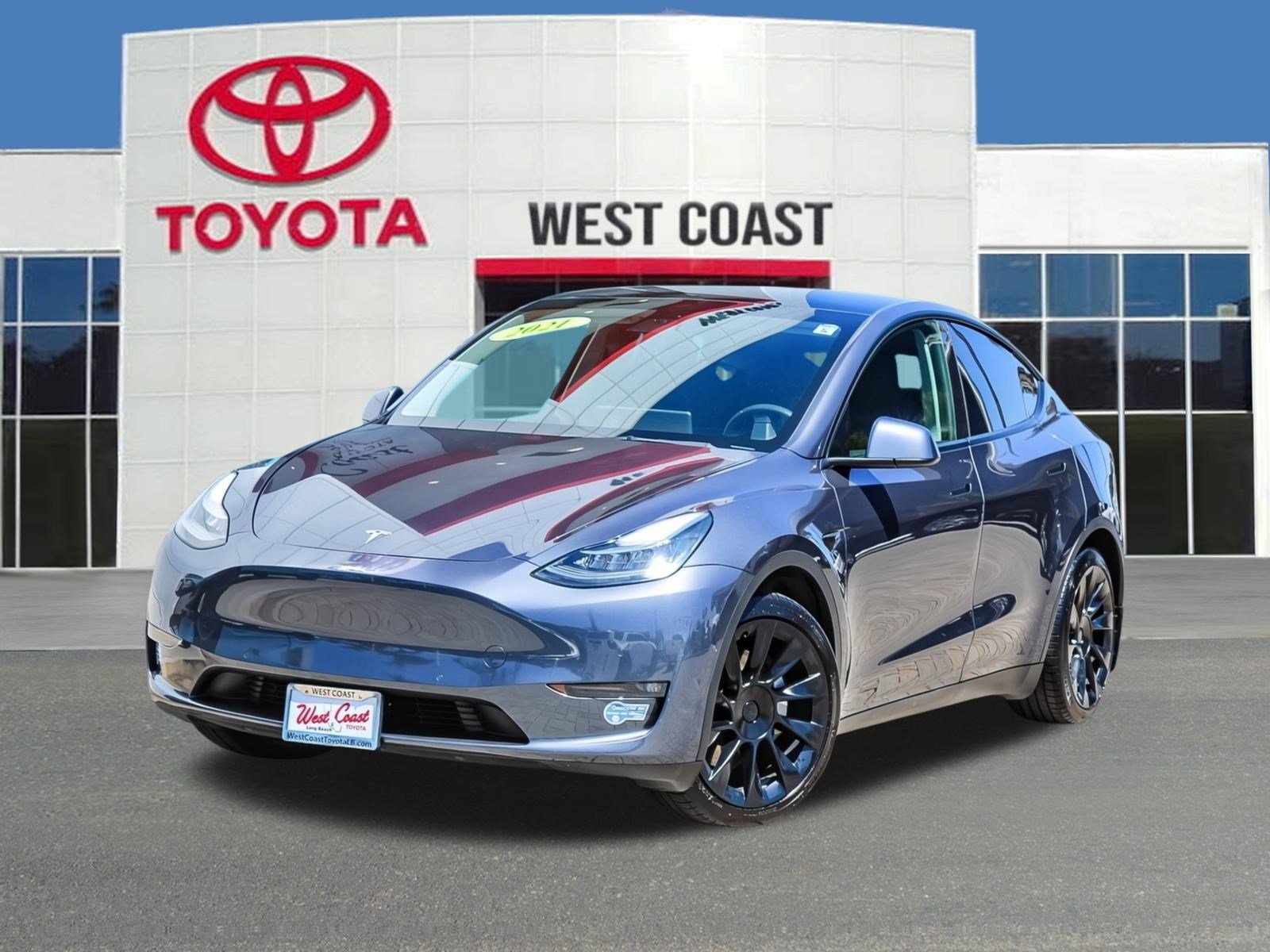 Used 2021 Midnight Silver Metallic Tesla Long Range image 1