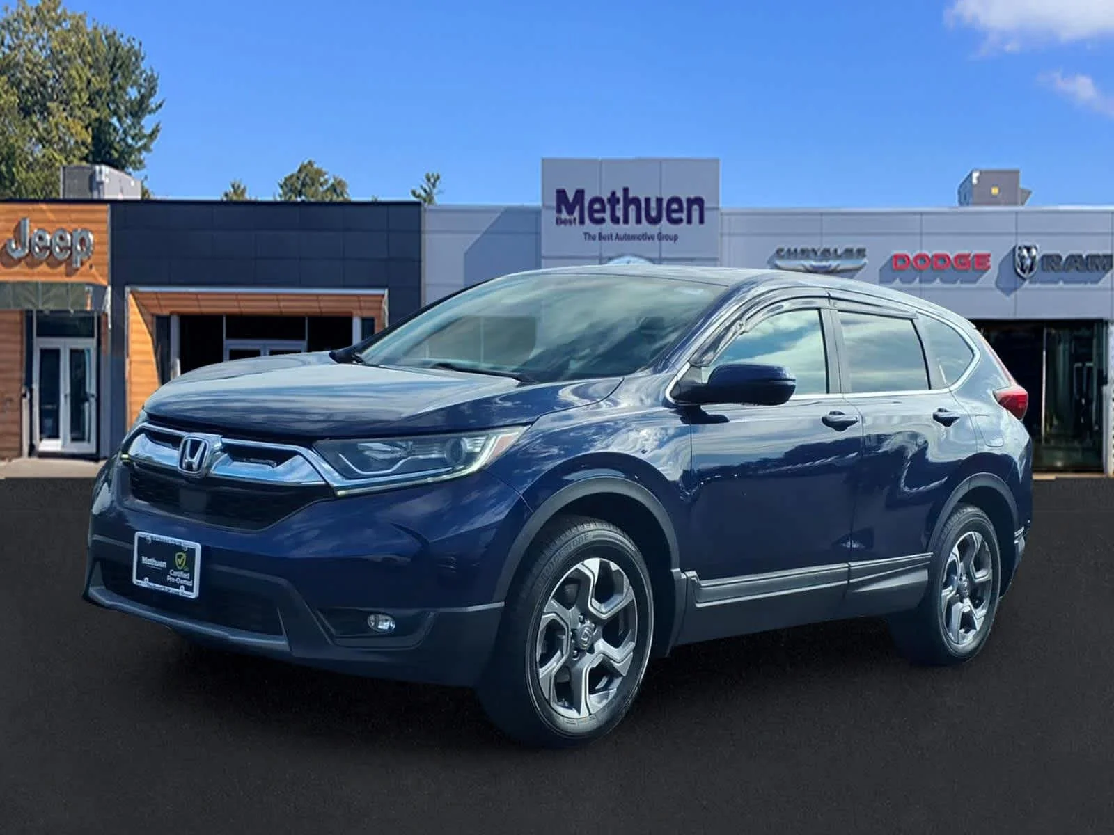 Used 2019 Obsidian Blue Pearl Honda EX image 9