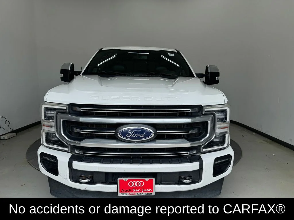 Used 2021 White Metallic Ford Platinum image 2