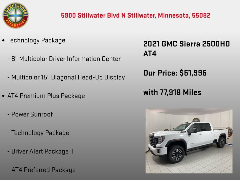 Used 2021 SUMMIT WHITE GMC AT4 image 30