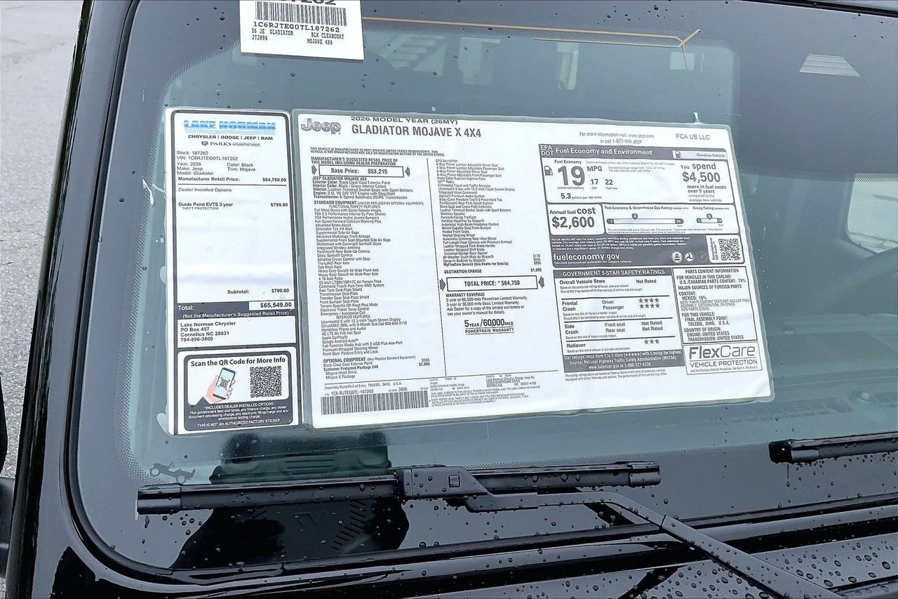 New 2026 Black Clearcoat Jeep Mojave X image 37