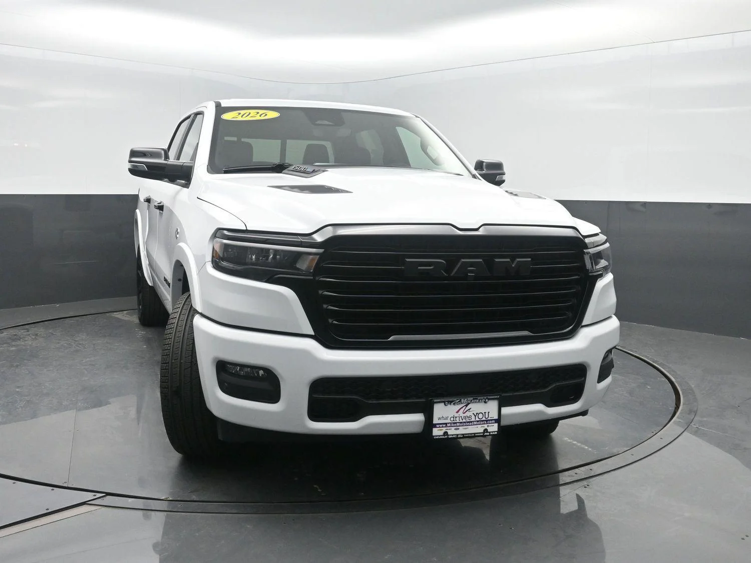 New 2026 Bright White Clear-Coat Exterior Paint RAM Laramie image 47