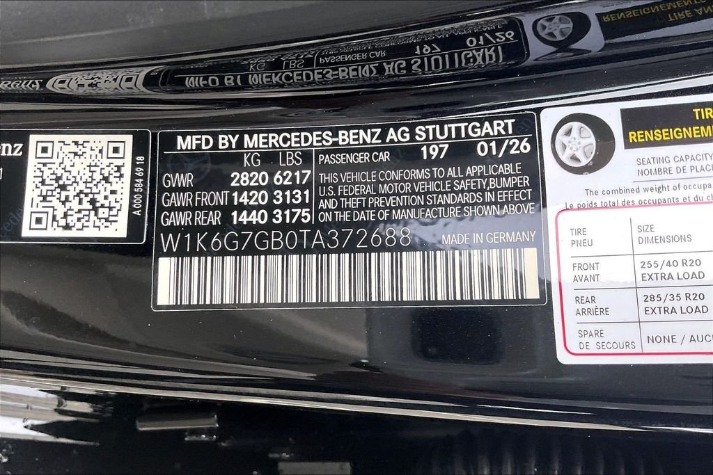 New 2026 Obsidian Black Metallic Mercedes-Benz S 580 image 12
