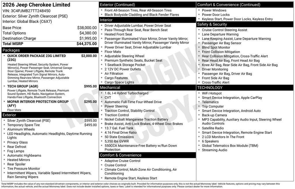 New 2026 Silver Zynith Clearcoat Jeep Limited image 6