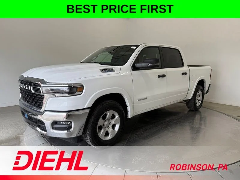 New 2026 Bright White Clear-Coat Exterior Paint RAM Big Horn/Lone Star image 3