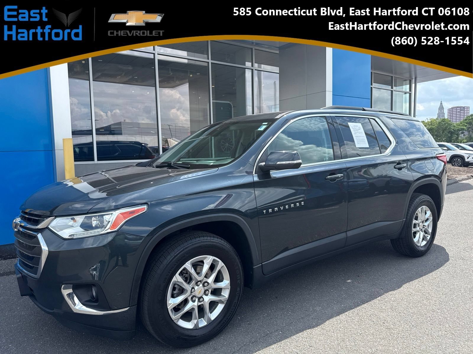 Used 2021 Graphite Metallic Chevrolet LT with Safety Assist image 1
