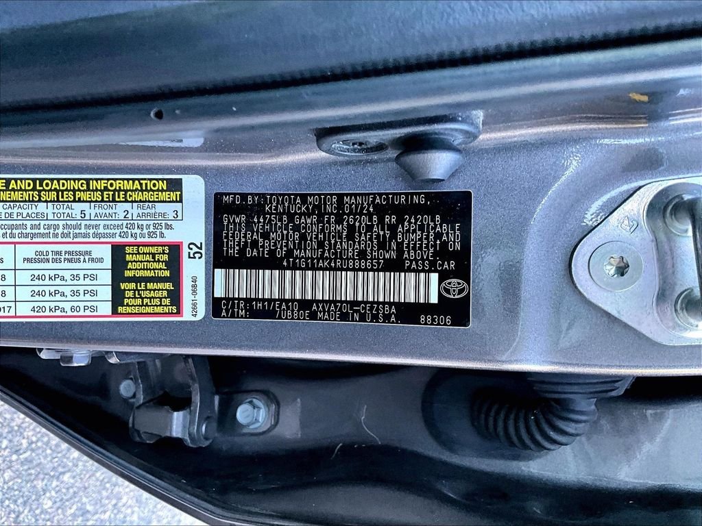 Used 2024 Gray Toyota SE image 9