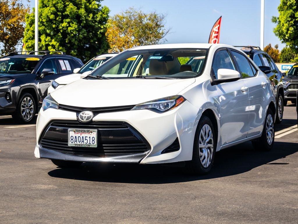 Used 2017 White Toyota LE image 3