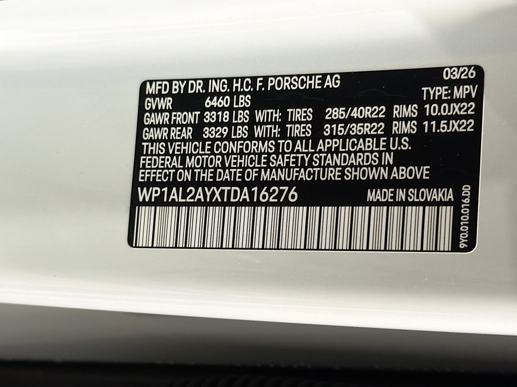 New 2026 Carrara White Metallic Porsche S image 42