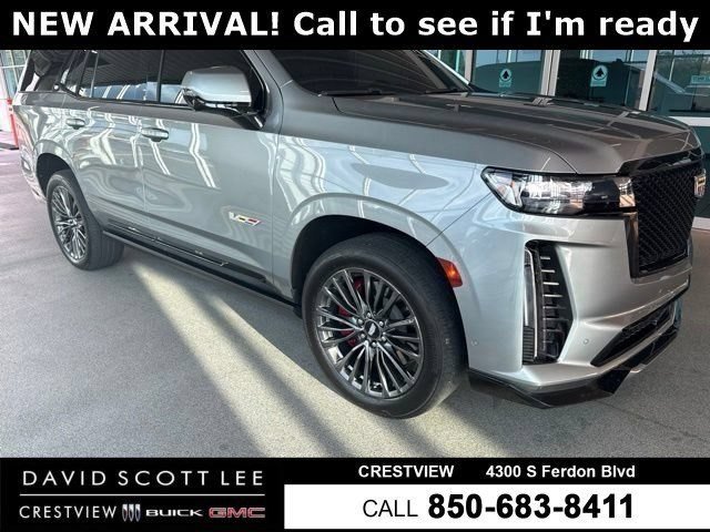 Used 2023 Argent Silver Metallic Cadillac Escalade-V image 1