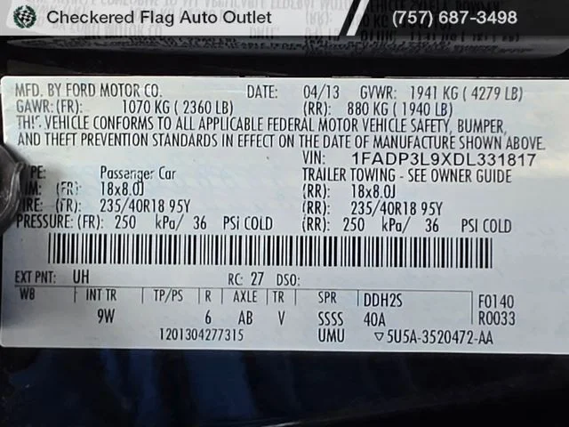 Used 2013 Tuxedo Black Metallic Ford ST image 52