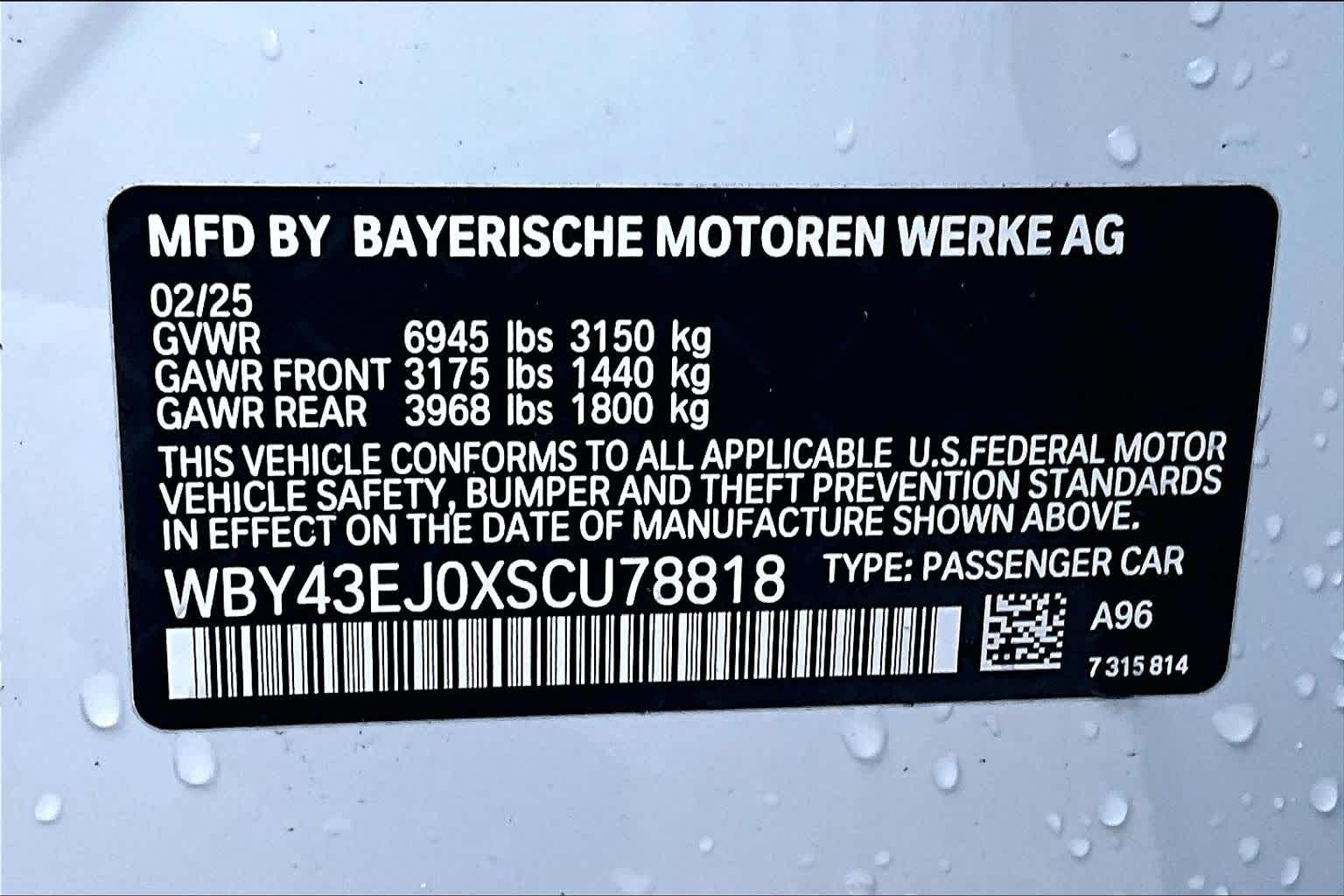 Used 2025 Mineral White Metallic BMW eDrive50 image 35