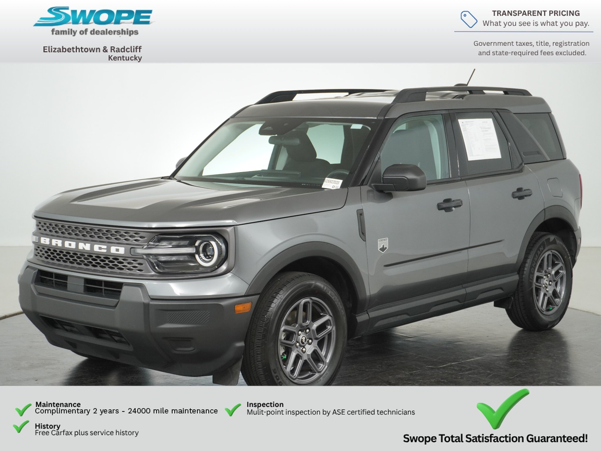 Used 2025 CARBONIZED GRAY METALLIC Ford Big Bend image 7