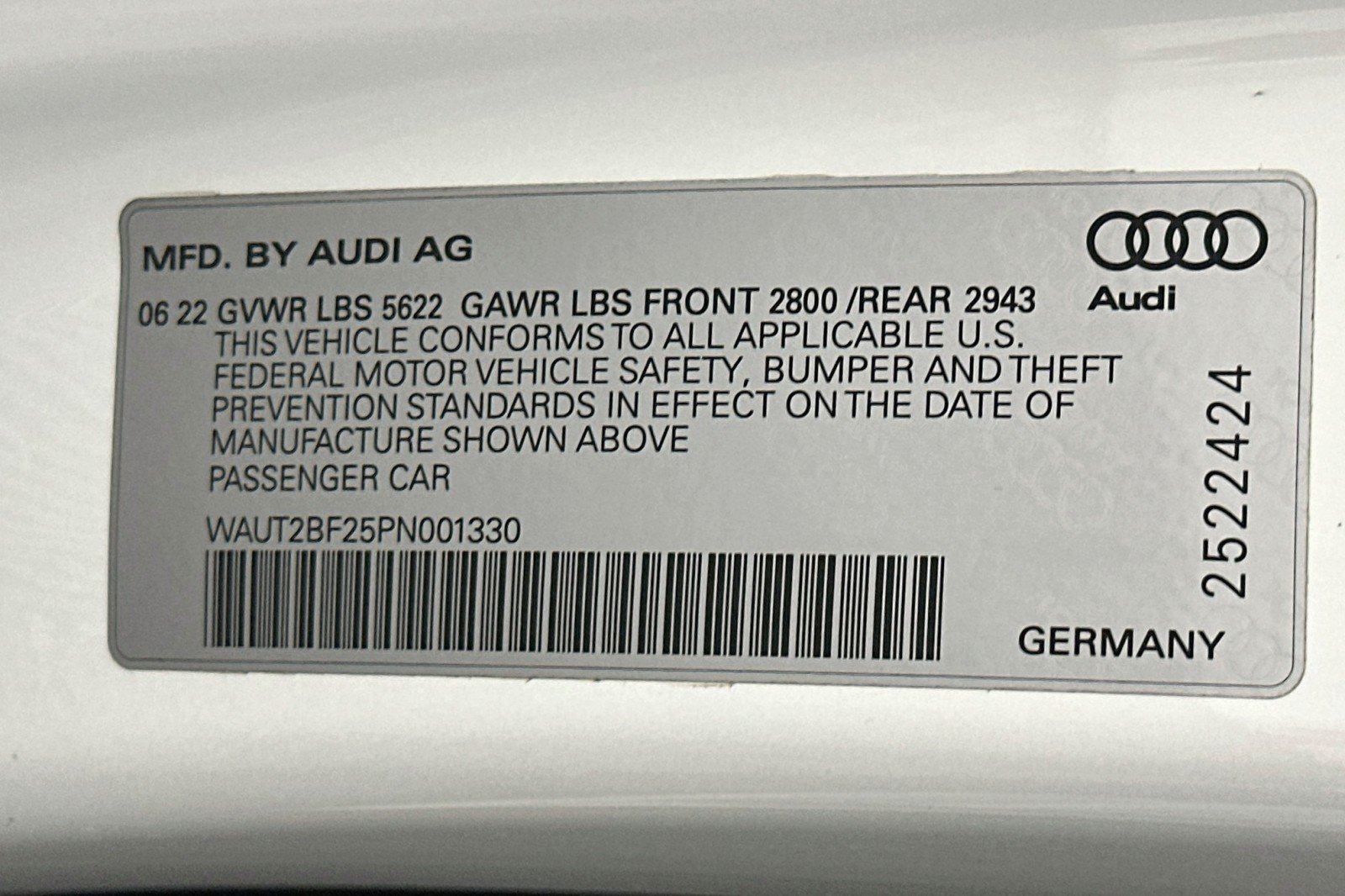 Used 2023 Glacier White Metallic Audi Premium image 23