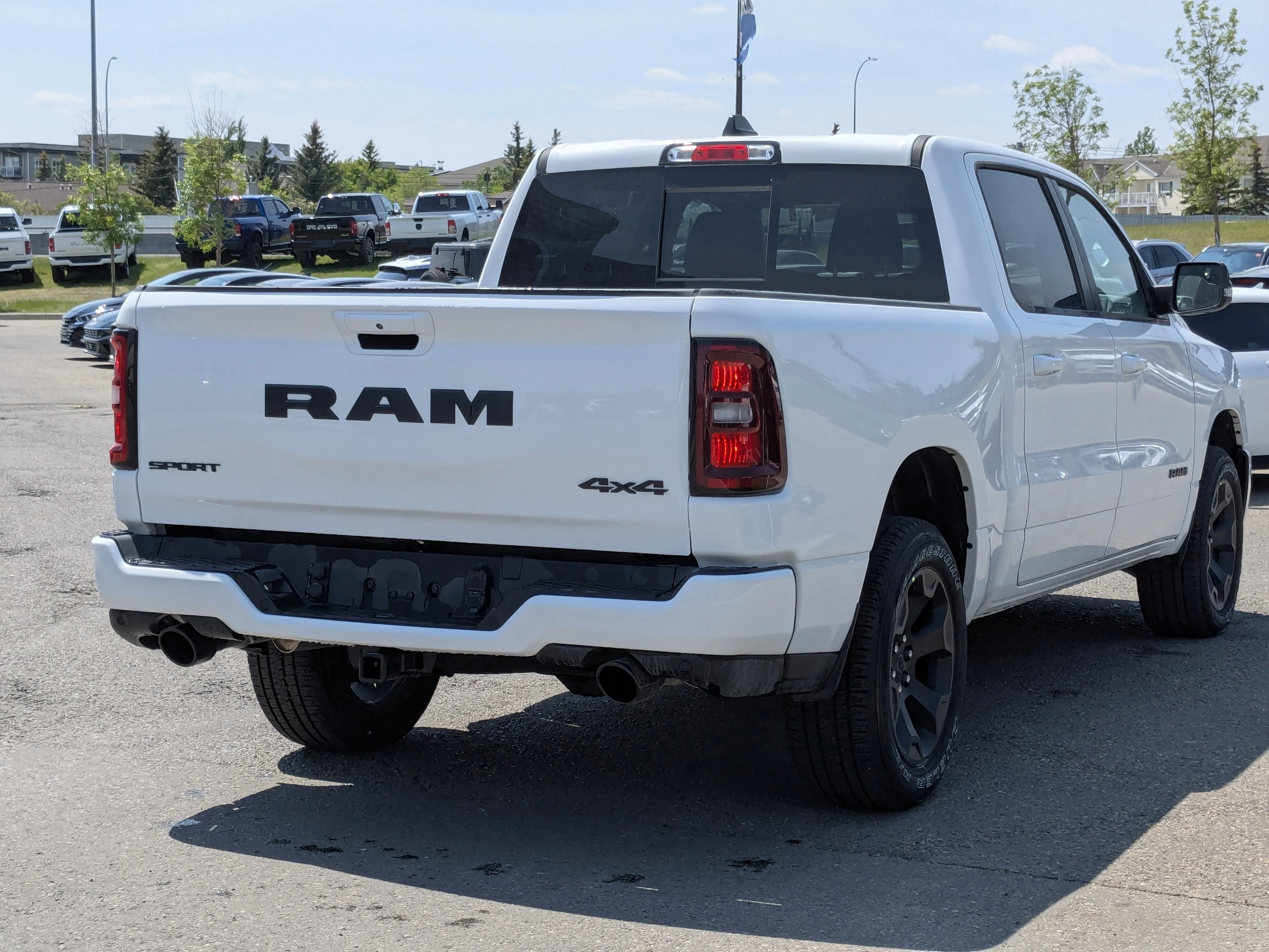 New 2026 White RAM Sport - 3.92 Rear Axle Ratio - Anti Spin Rear Diff - Sport Hood - Panoramic Sunroof & Tons More! image 7
