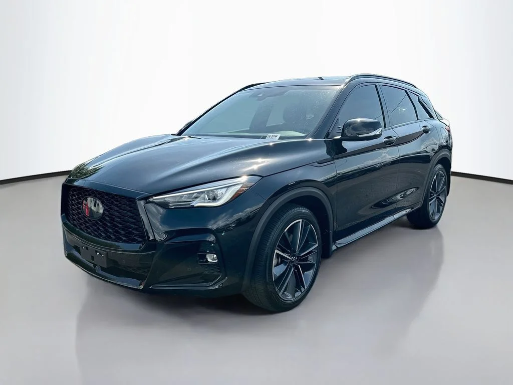 Certified Used 2025 Black Obsidian INFINITI SPORT image 1