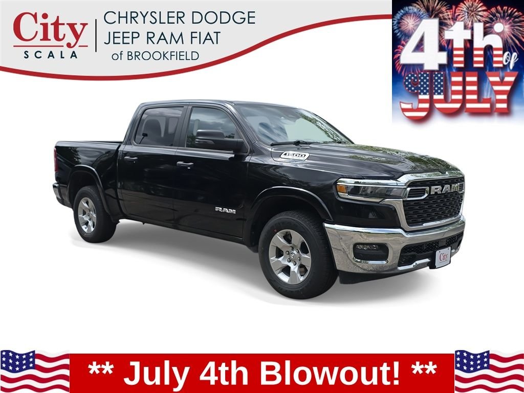 New 2026 Diamond Black Crystal Pearl-Coat Exterior Paint RAM Big Horn/Lone Star image 1