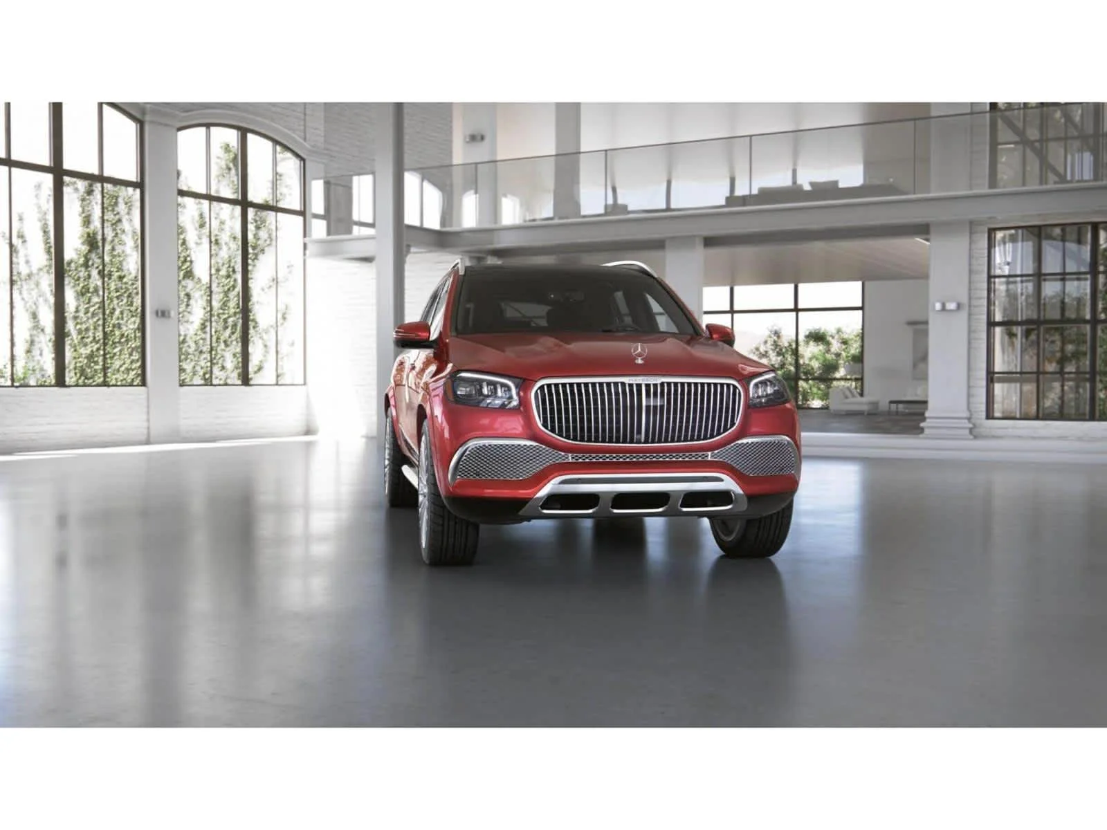 Used 2022 MANUFAKTUR Cardinal Red Metallic Mercedes-Benz Maybach GLS 600 image 8