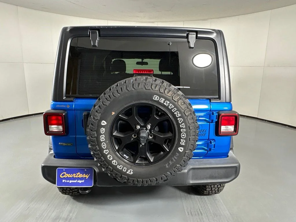 Used 2022 Blue Jeep Unlimited Willys image 7