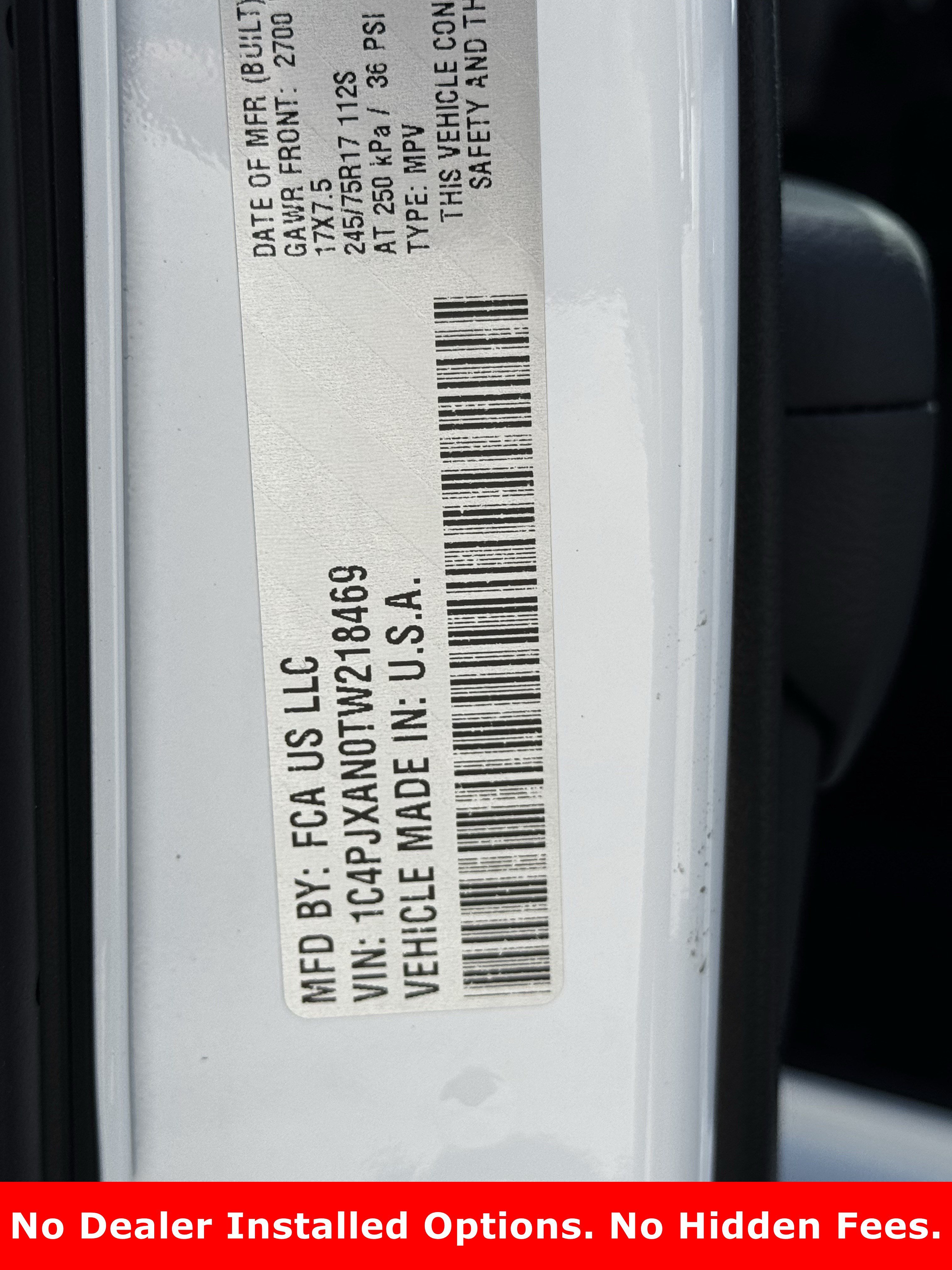New 2026 Bright White Clear-Coat Exterior Paint Jeep Sport image 19