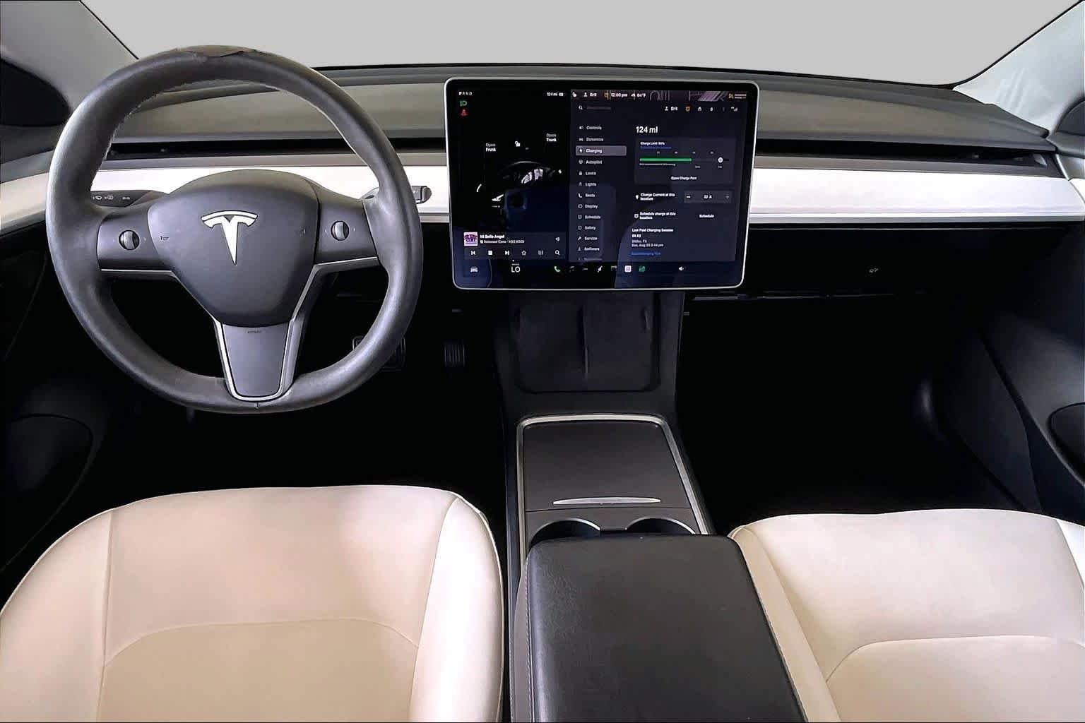 Used 2021 Solid Black Tesla Standard Range Plus image 12