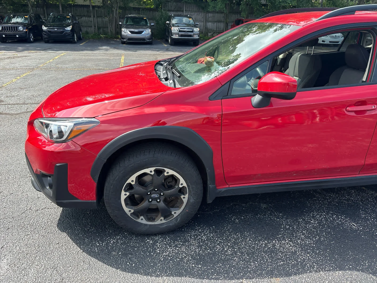 Used 2022 Pure Red Subaru Premium image 2