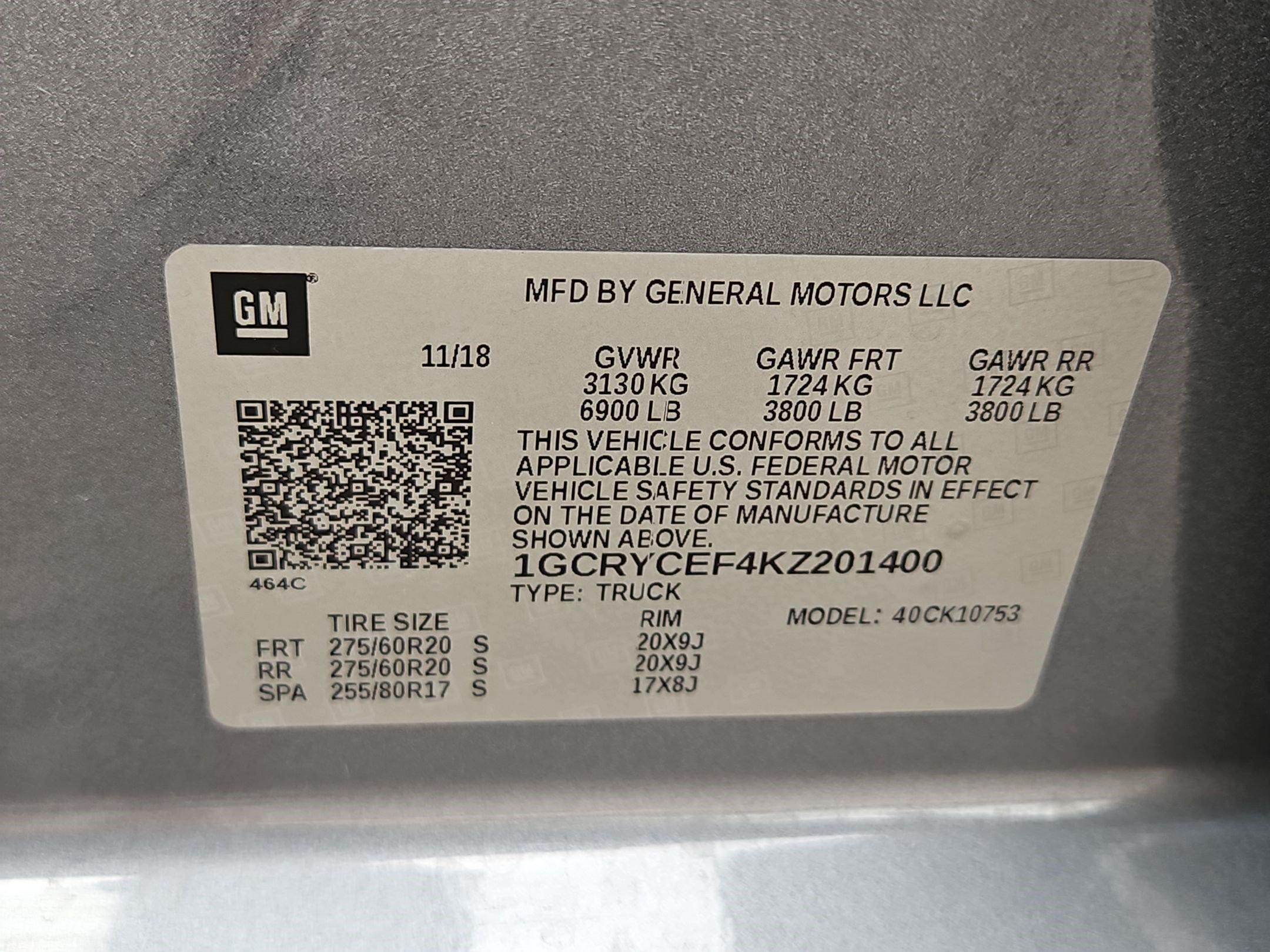 Used 2019 SATIN STEEL METALLIC Chevrolet Custom Trail Boss image 31