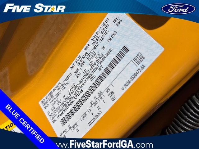 Certified Used 2022 Orange Metallic Ford Wildtrak image 18