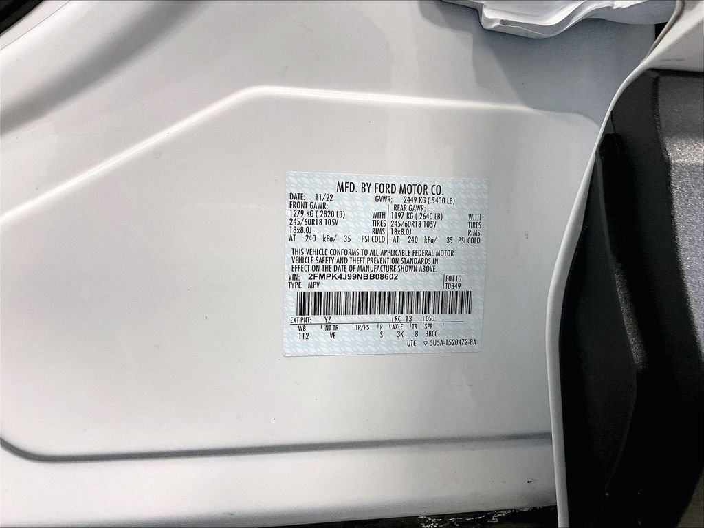 Used 2022 Oxford White Ford SEL image 35