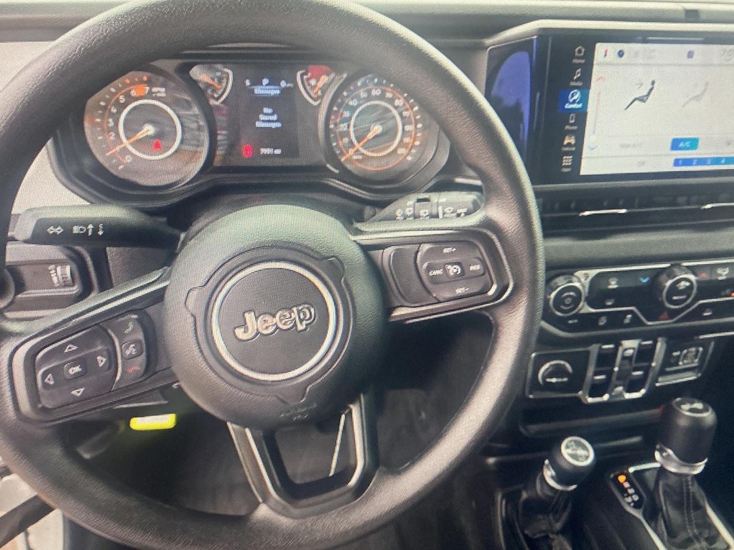 Used 2025 Bright White Clearcoat Jeep Sport image 2