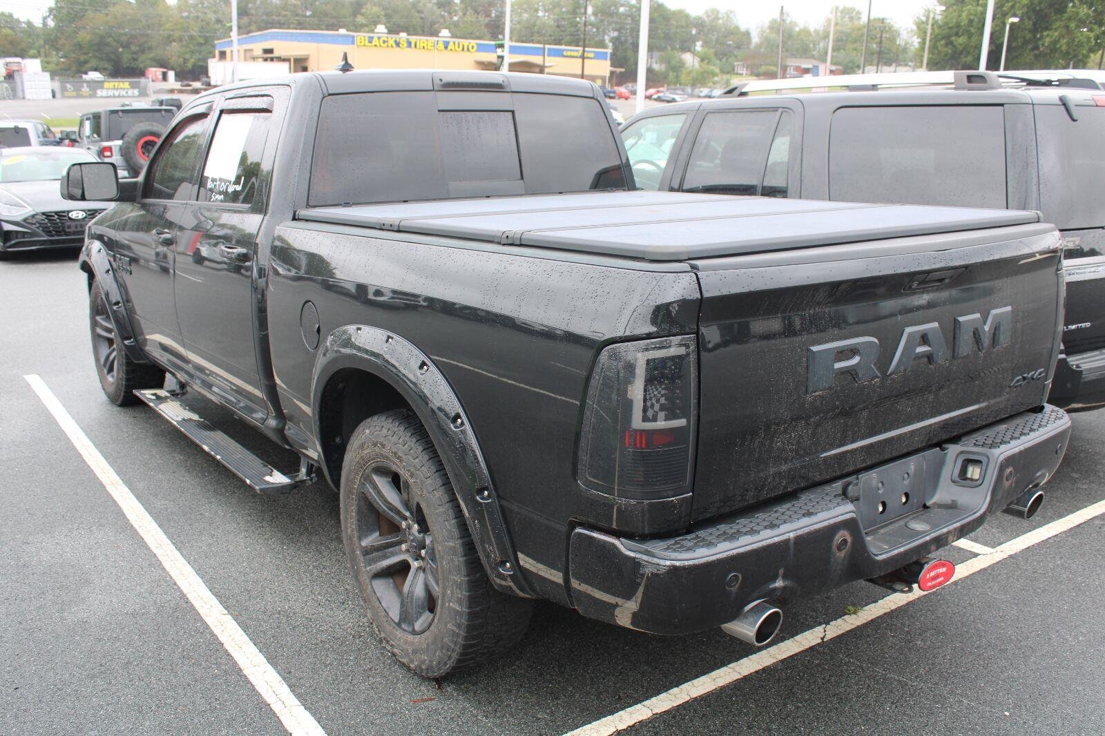 Used 2017 Brilliant Black Crystal Pearlcoat Ram Night image 6