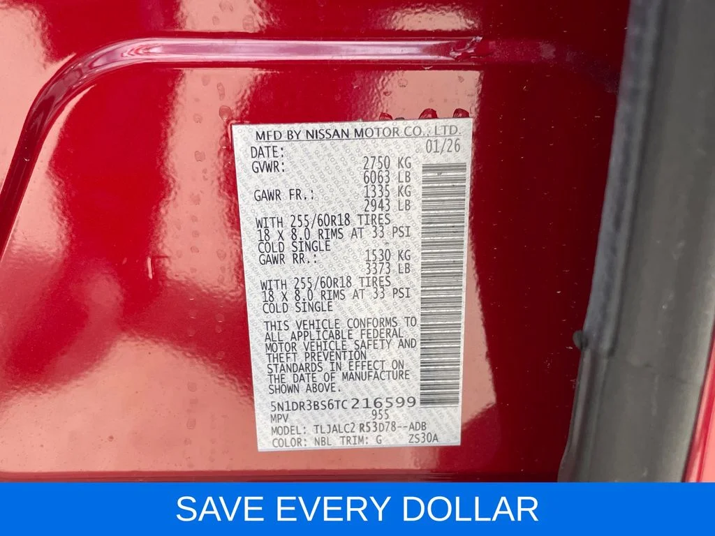 Used 2026 Red Nissan SV image 30
