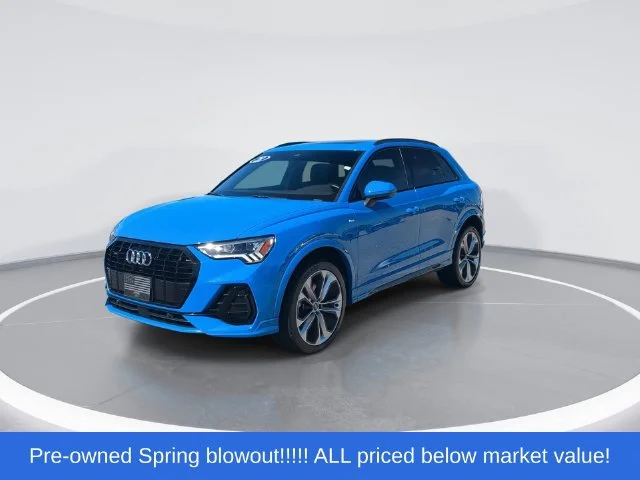 Used 2021 Blue Audi Premium Plus image 4