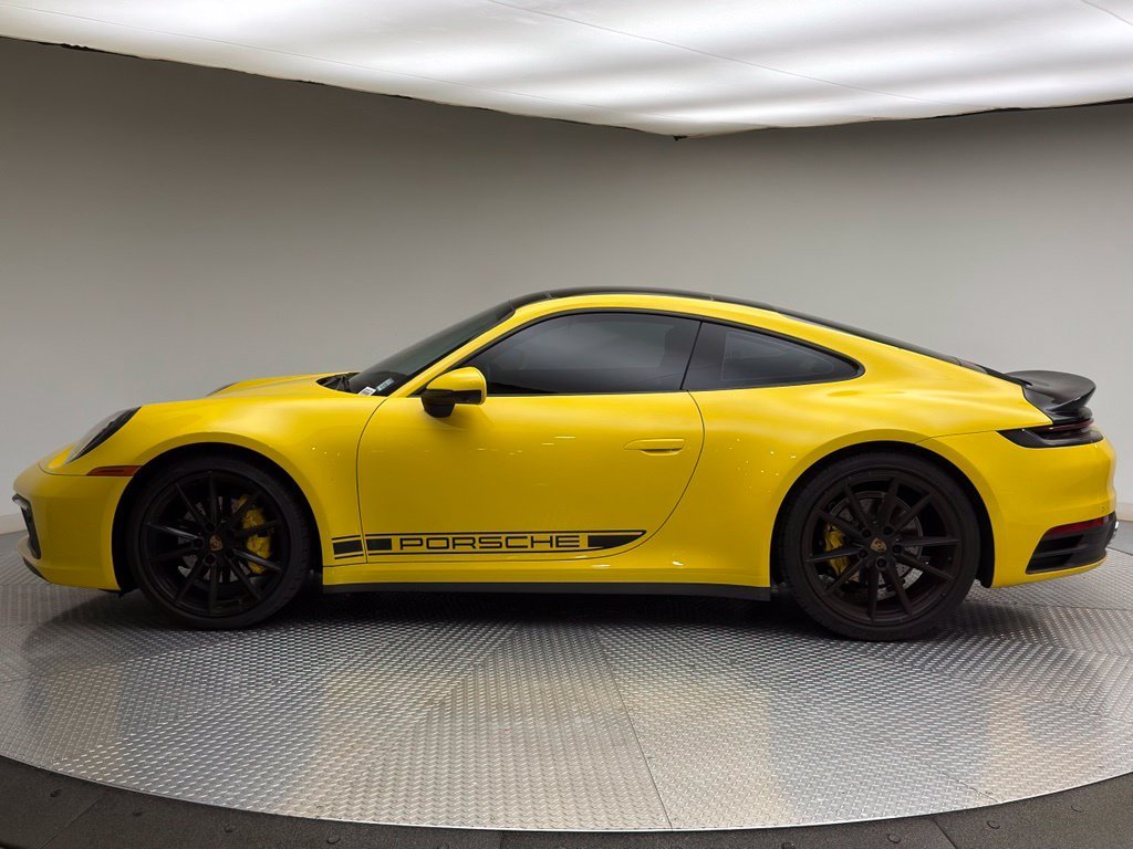 Used 2021 Racing Yellow Porsche Carrera image 2
