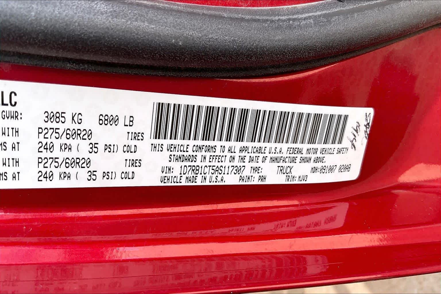 Used 2010 Inferno Red Crystal Pearl Dodge SLT image 32