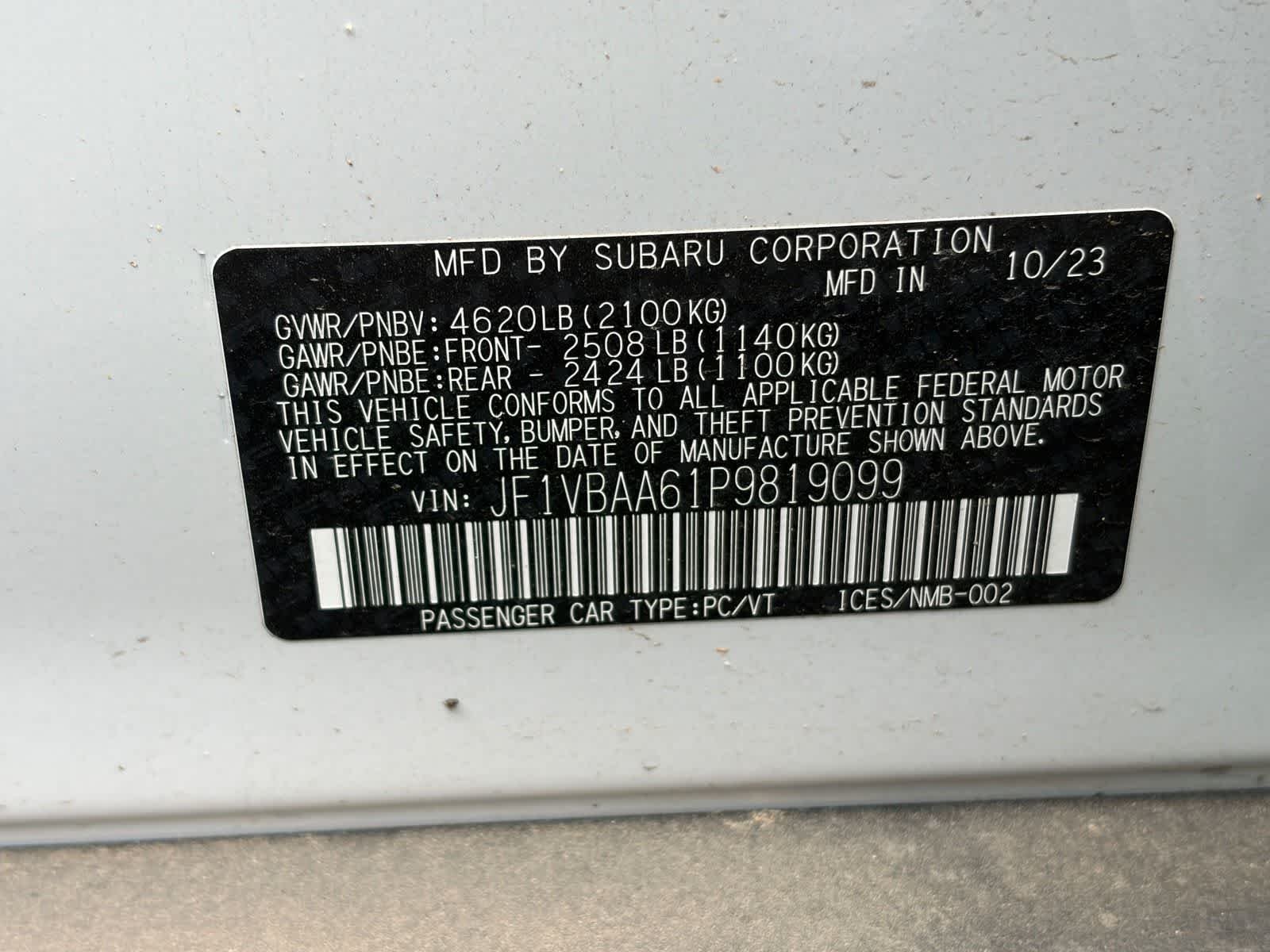 Used 2023 Ceramic White Subaru  image 11