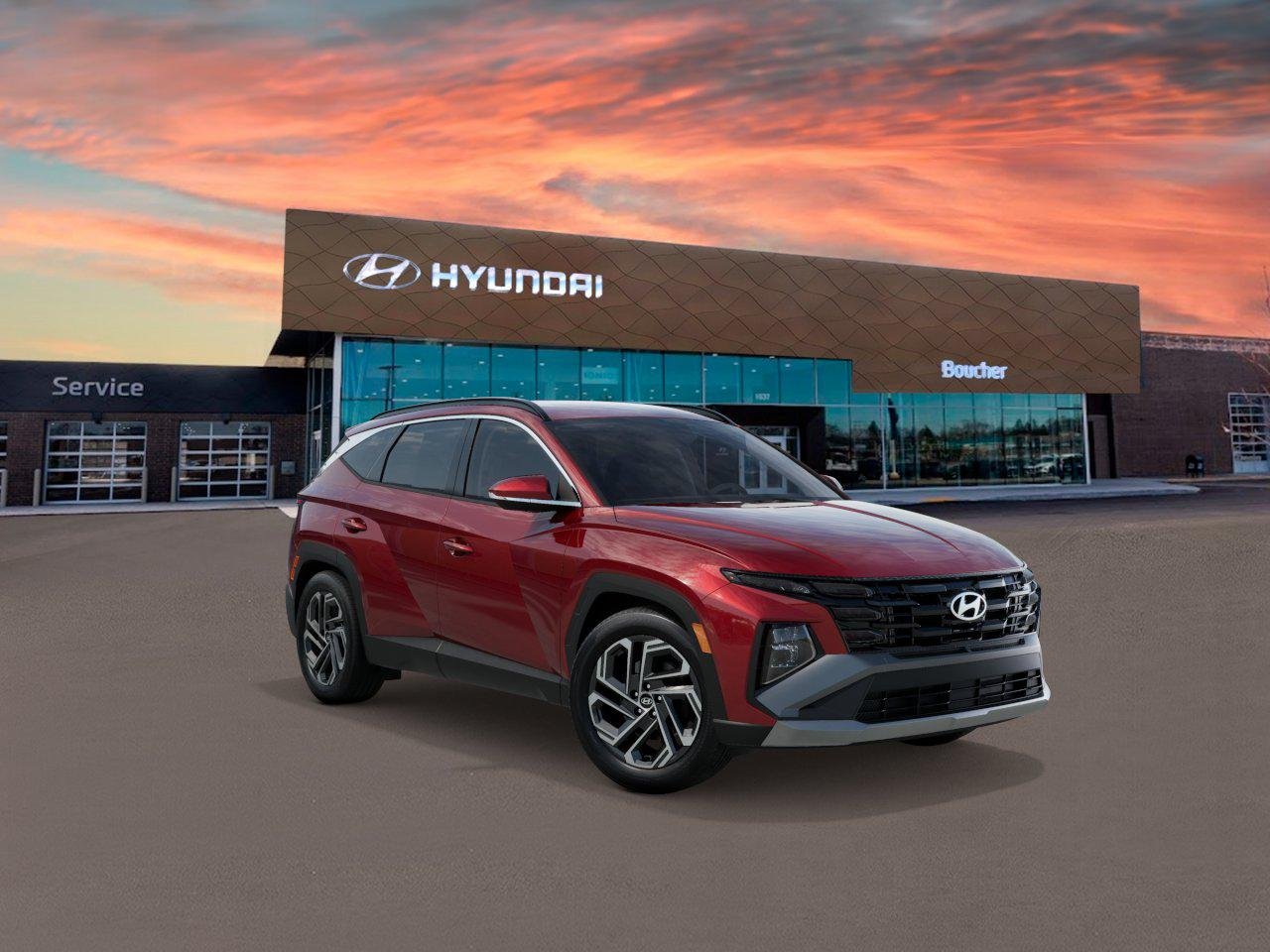 New 2026 Ultimate Red Hyundai SEL Plus AWD image 2