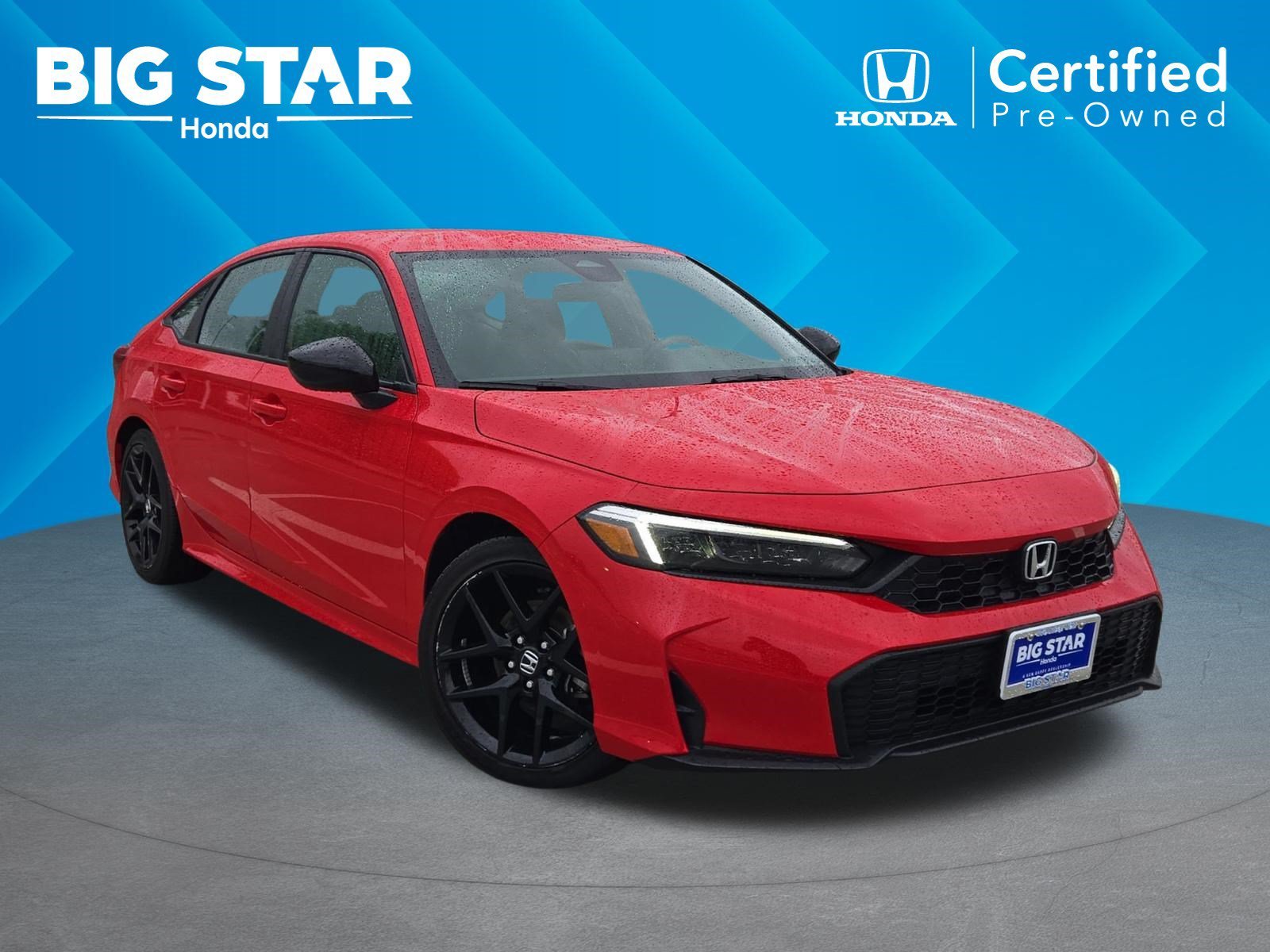 Certified Used 2025 Rallye Red Honda Sport image 1