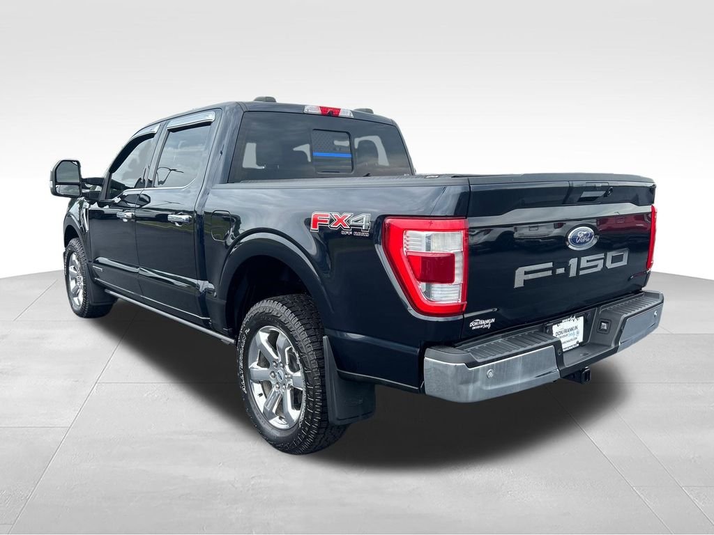 Used 2021 Blue Ford Lariat image 3