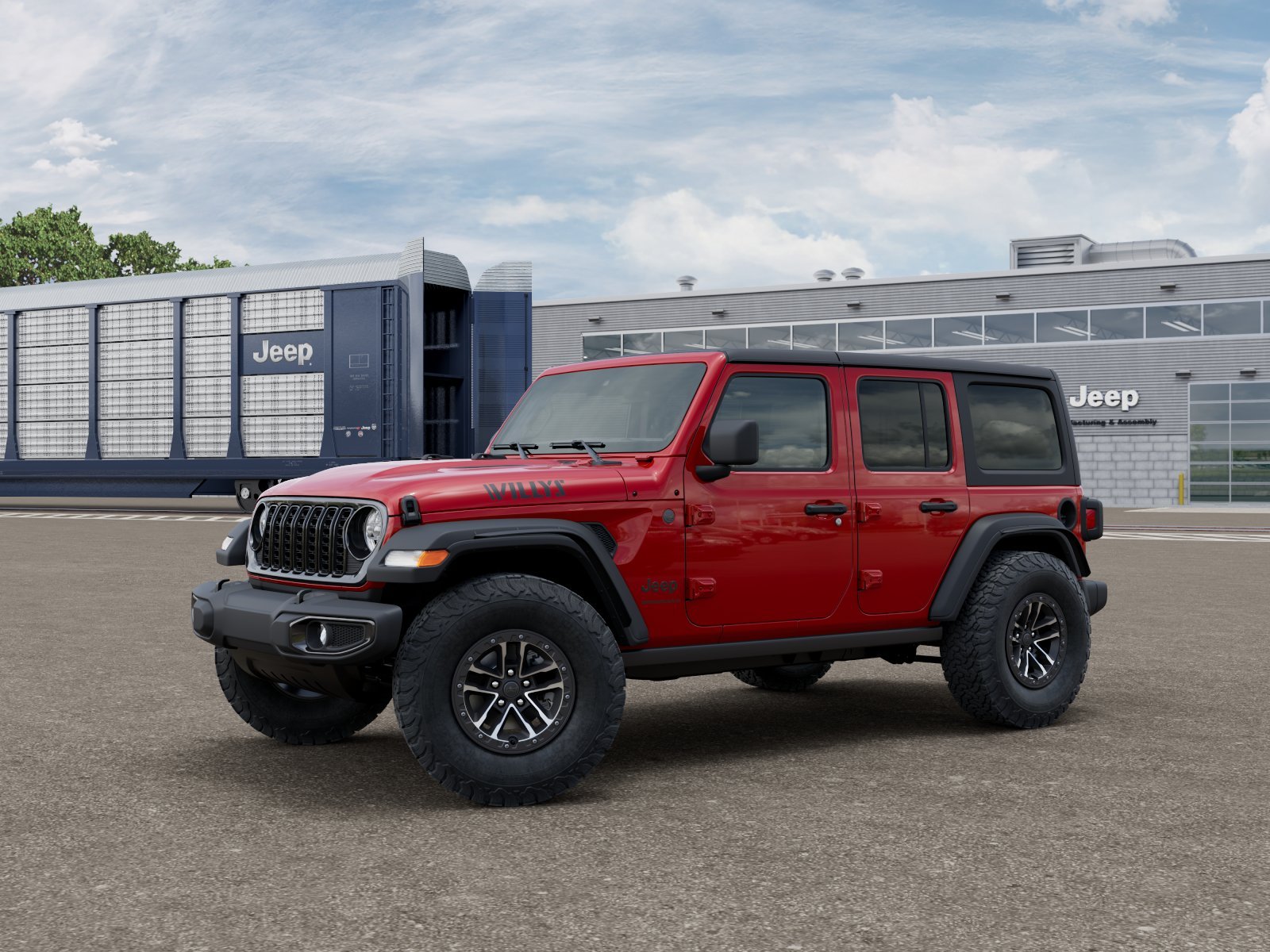 New 2026 Firecracker Red Clearcoat Jeep Willys image 1