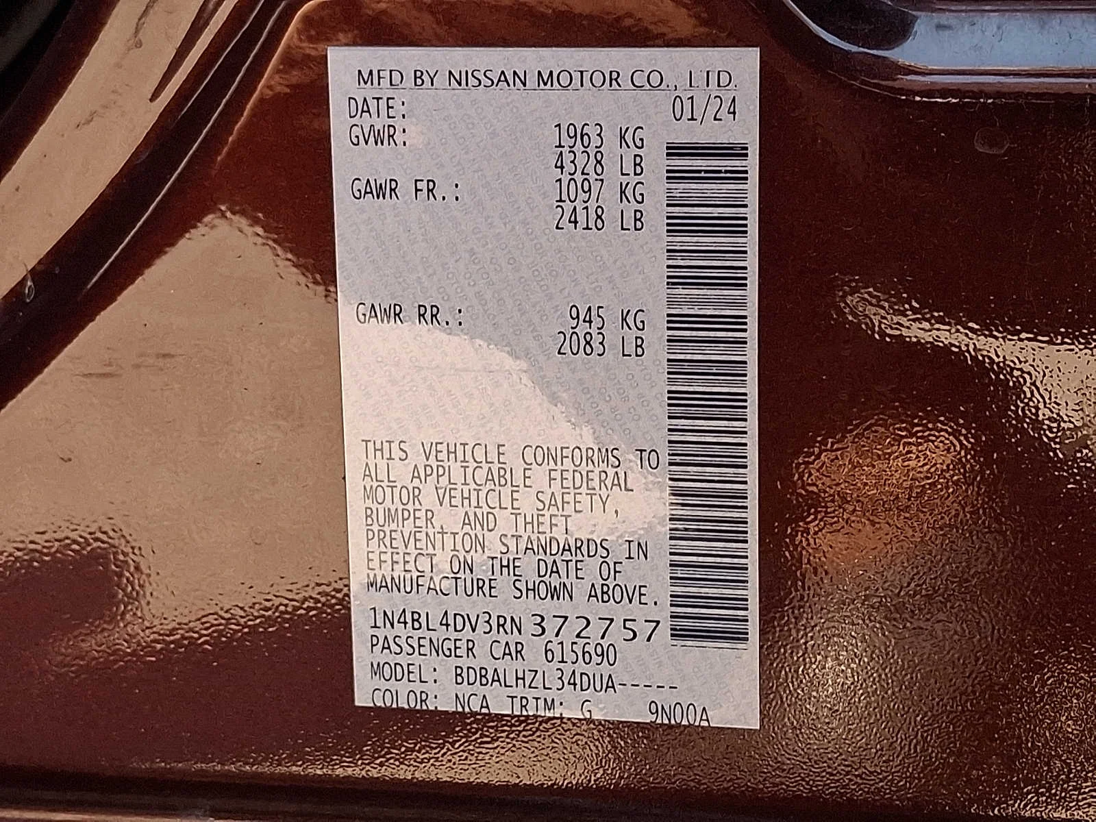 2024 Nissan Altima SV - Photo 25