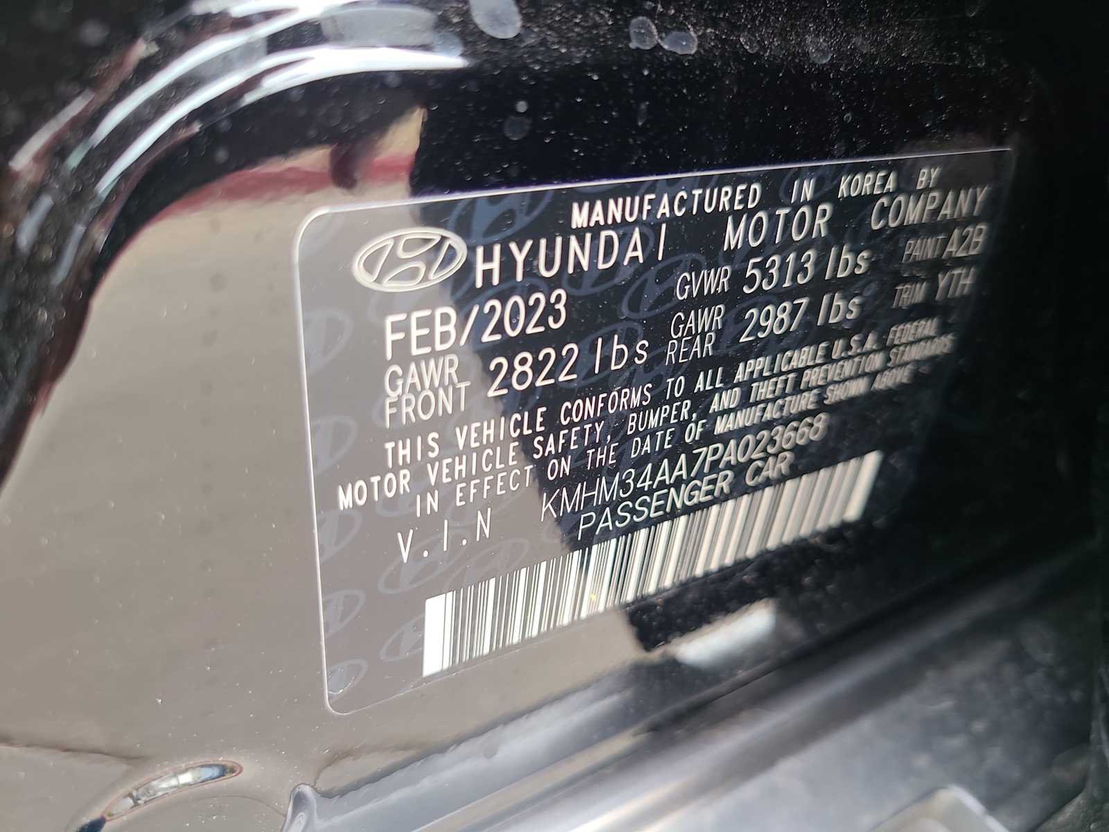 Certified Used 2023 Onyx Black Hyundai SEL image 28