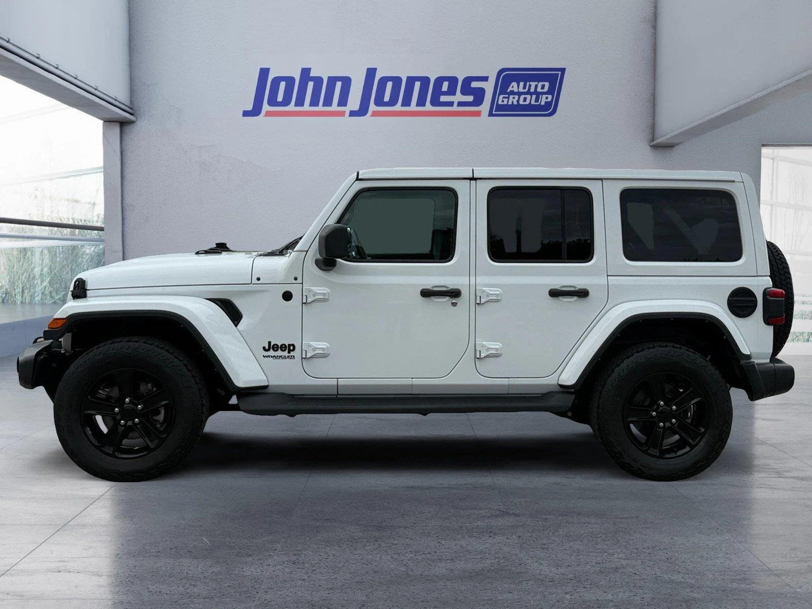 Used 2022 Bright White Clearcoat Jeep Unlimited Sahara Altitude image 2